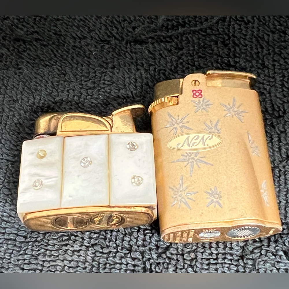 Vintage Evans & Ronson Lighter lot ENAMEL